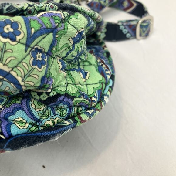 Vera Bradley Saddle Up Blue Green Rhapsody Hobo Purse Handbag Pockets RETIRED - Picture 16 of 16